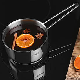 Ківш серії BLACK MARS виготовлена з нержавіючої сталі 18/10, Об'ємом 1.4 л та діаметром 14 см