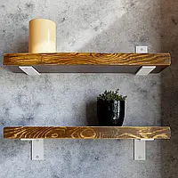 Кронштейн. Кріплення полиці. Тримач для полиць DVK Лофт 140х100 Сталь-5мм. Білий 1шт.