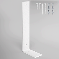 Полкодержатель. Кронштейн. Крепление полки DVK Лофт 290х100 Сталь-5мм. Белый 1шт.