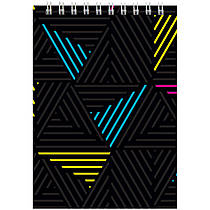 Блокнот А6 на спіралі 96 сторінок у клітинку Axent d8011-04 неон