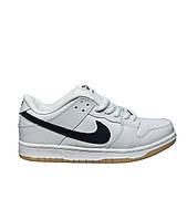 Мужские кроссовки Nike SB Dunk Low Pro, Кроссовки мужские Найк Данк белые