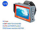 Портативний монітор для налаштування камер відеоспостереження Pomiacam IV5, 8Мп, AHD+ TVI+ CVI+ CVBS, фото 5