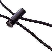 М'яч футбольний тренажер на мотузці для тренування техніки JELLO №4 чорний-білий, фото 3