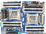 Двопроцессрна материнська плата HP Z820 LGA2011 DDR3 Intel C602 708610-001 618266-003 робоча станція б/в REV 1.01, фото 9