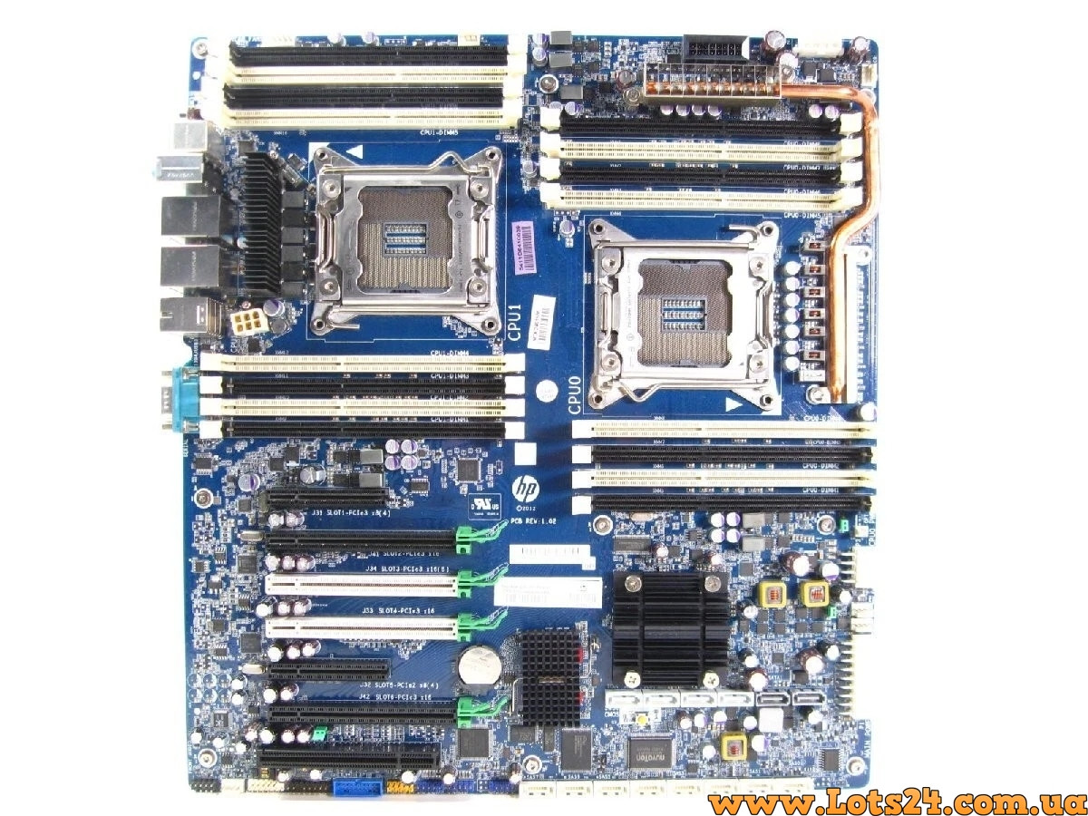 Двопроцессрна материнська плата HP Z820 LGA2011 DDR3 Intel C602 708610-001 618266-003 робоча станція б/в REV 1.01