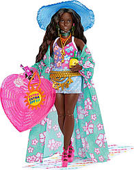 Лялька Барбі Екстра Подорож Відпочинок на пляжі Barbie Extra Fly Beach-Themed Travel Fashion Doll HPB14