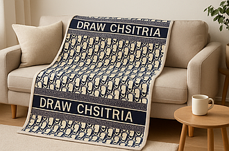 Плед (Фліс) Chsitria Draw | Плед покривало "Chsitria Draw" | 160х210 см
