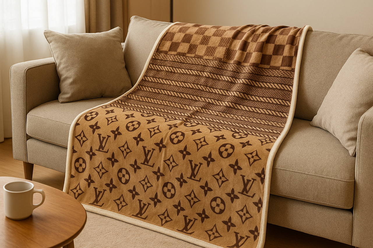 Плед (Фліс) Louis Vuitton | Плед покривало "Louis Vuitton" | 150х200 см, фото 1