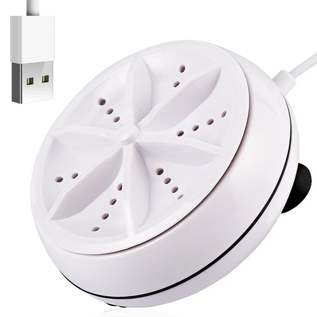Портативна пральна машина ультразвукова TURBINE WASH, від USB/мала пральна машинка, що обертається