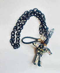 Дизайнерский брелок заяц My Scarf "Extra Rabit Ukraine" на карабіні+ ланцюжок