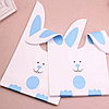 Пакет із малюнком зайчик із вушками зав'язками подарункові 32х20 см набір 10 шт, фото 3