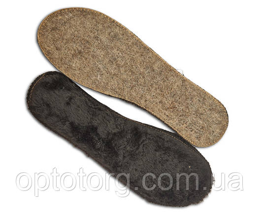 Устілка зимова розмірна мутон на повсті 36-46 Україна, фото 1