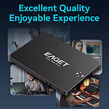 SSD диск EAGET 480GB 2.5" SATA III 530MB/s 500MB/s для ноутбуків і ПК – внутрішній твердотільний накопичувач, фото 8