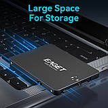SSD диск EAGET 480GB 2.5" SATA III 530MB/s 500MB/s для ноутбуків і ПК – внутрішній твердотільний накопичувач, фото 3