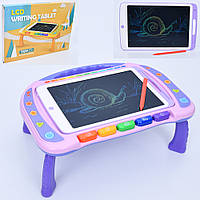 LCD планшет H014 для малювання, 2в1(стіл), 10 дюймів, кольоровий, бат., кор., 43-31-3,5 см.