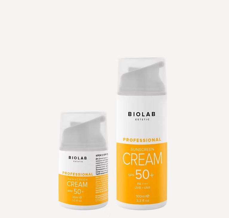 Крем з SPF 50+ Sunscreen cream SPF 50 + BIOLAB Estetic, 30 мл