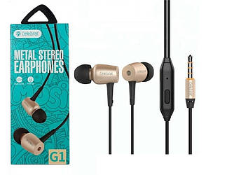 Навушники дротові CELEBRAT G1 дротова гарнітура