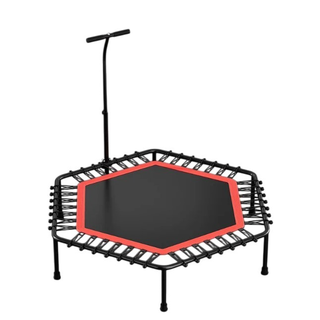 Батут для фітнесу стрибків з ручкою на резинки 131см