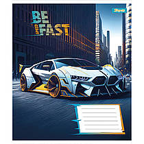 Зошит учнівський 1 Вересня Be Fast А5 18 аркушів клітинка 768007