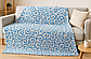 Плед (Фліс) Візерунки Блакитний | Плед покривало "Візерунки блакитні" | 180х220 см, фото 2