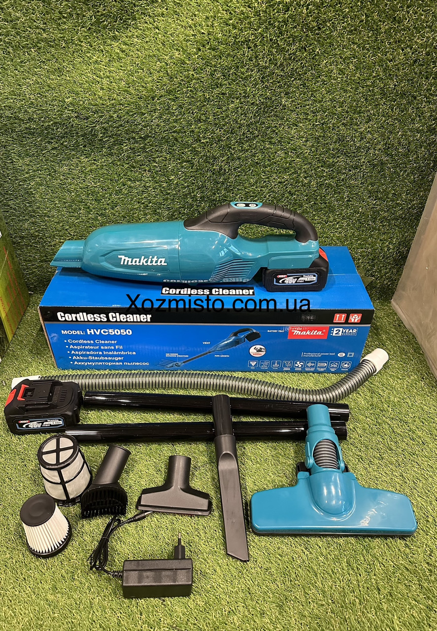 Акумуляторний пилосос Makita HVC5050 (48V, 6 AH) АКБ пилосос Макіта