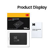 SSD накопичувач Kodak X130 PRO 2.5" SATA III — 1 ТБ | Швидкість до 550 МБ/с | TLC NAND | Для ПК і ноутбуків, фото 7