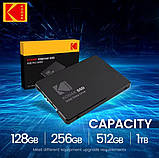 SSD накопичувач Kodak X130 PRO 2.5" SATA III — 1 ТБ | Швидкість до 550 МБ/с | TLC NAND | Для ПК і ноутбуків, фото 5