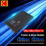 SSD накопичувач Kodak X130 PRO 2.5" SATA III — 1 ТБ | Швидкість до 550 МБ/с | TLC NAND | Для ПК і ноутбуків, фото 6