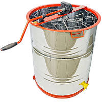 Медогонка з поворотом касет 3-рамкова (бак нержавіюча сталь AISI 430) касети, ротор - порошкове фарбування, кран-пластик) ABB