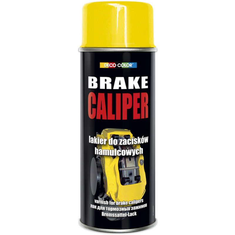 Фарба для супортів та гальмівних барабанів DecoColor Brake Caliper, 400 мл Аерозоль Жовтий, фото 1