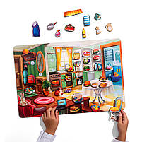 Гра на липучці Наведи лад в кімнаті та нагодуй Ваню Ubee ПСД271, фото 4