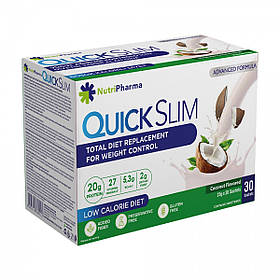 Коктейль Quick Slim Стиглий кокос, 30 саше по 23 г Лівеста