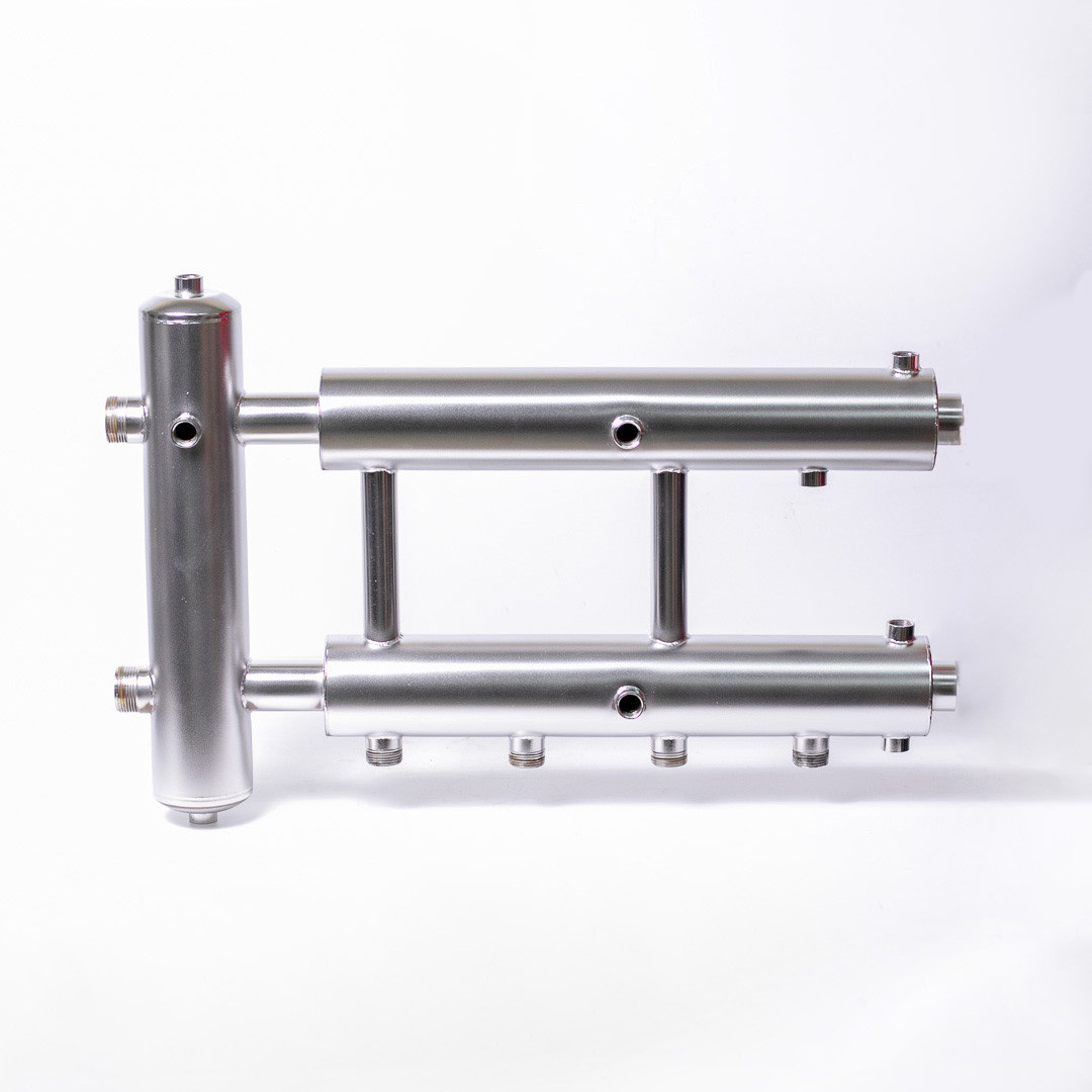 Гідрострілка з колектором на 2 пари виходів, нержавійка., фото 1