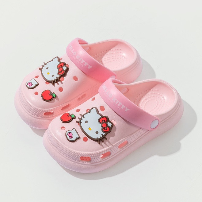 Дитячі пляжні крокси Hello Kitty для дівчинки - рожеві - розміри 29, 30