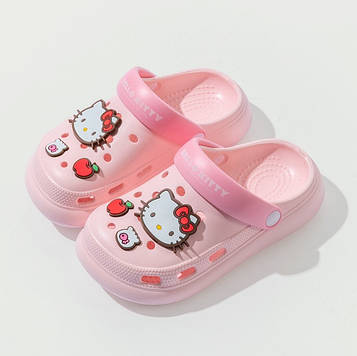 Дитячі пляжні крокси Hello Kitty для дівчинки - рожеві - розміри 29, 30