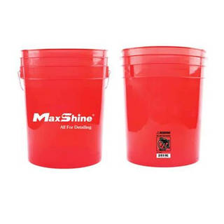 Ведро для мойки прозрачное красное MaxShine Detailing Bucket, 20 л