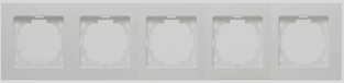 Рамка п'ятірна горизонтальна (біла) Anestech