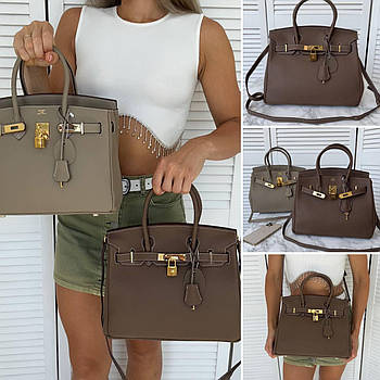 Жіноча сумка Hérmés Birkin 30 см із натуральної шкіри