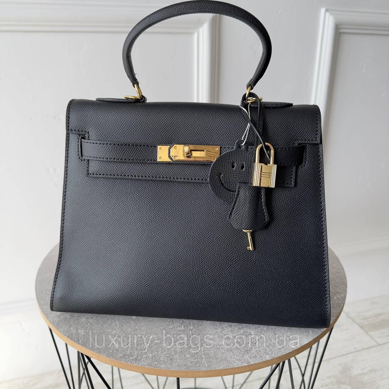 Шкіряна жіноча сумка Hermes Kelly 28 см