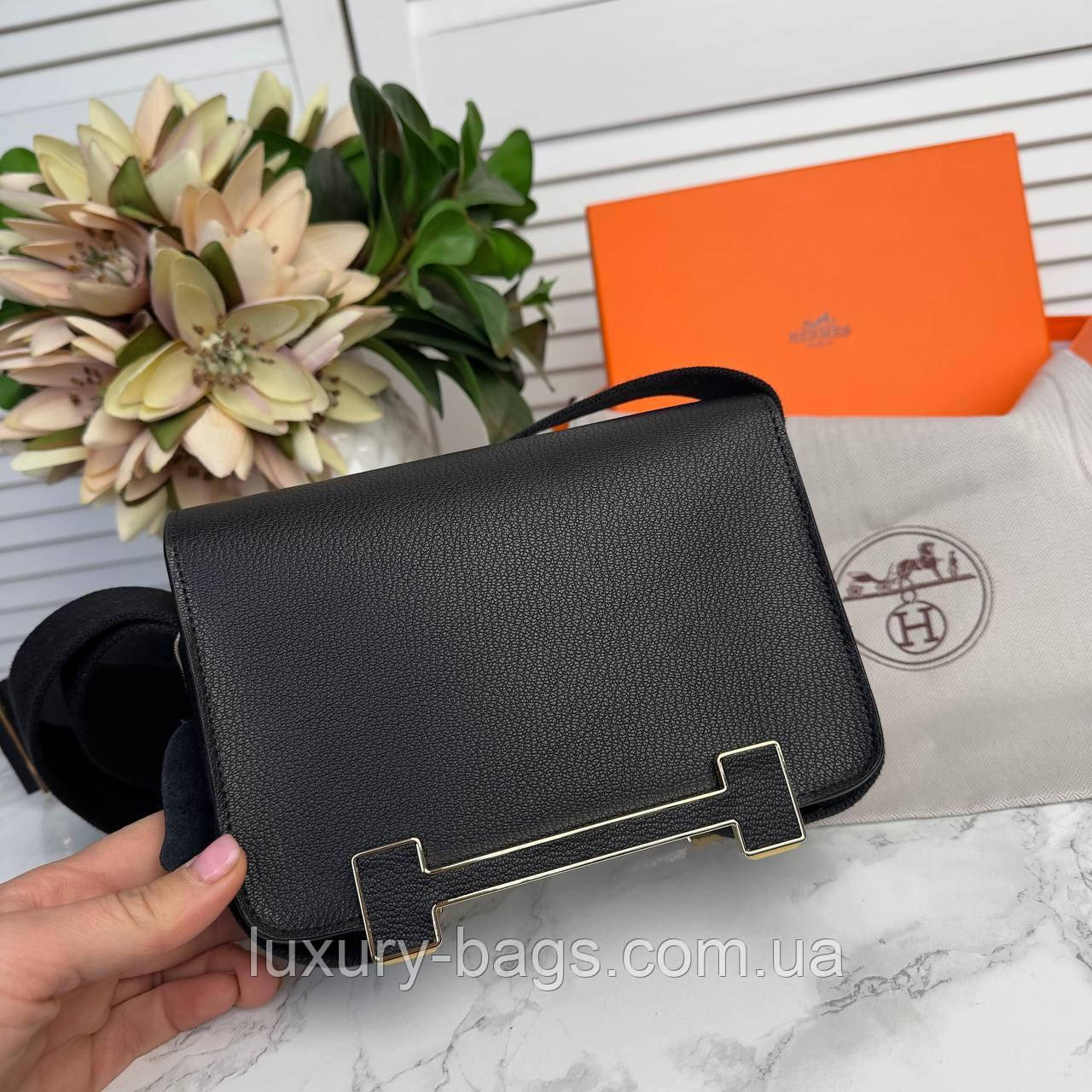 Шкіряна жіноча сумка Hermes