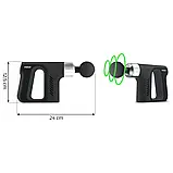 Перкусійний масажер пістолет для тіла 5 насадок Neo Sport 150200 Польща, фото 3