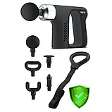 Перкусійний масажер пістолет для тіла 5 насадок Neo Sport 150200 Польща, фото 2