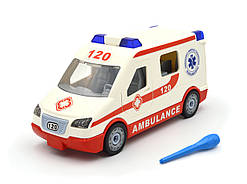 Конструктор з викруткою мікроавтобус швидка допомога світло звук 1374