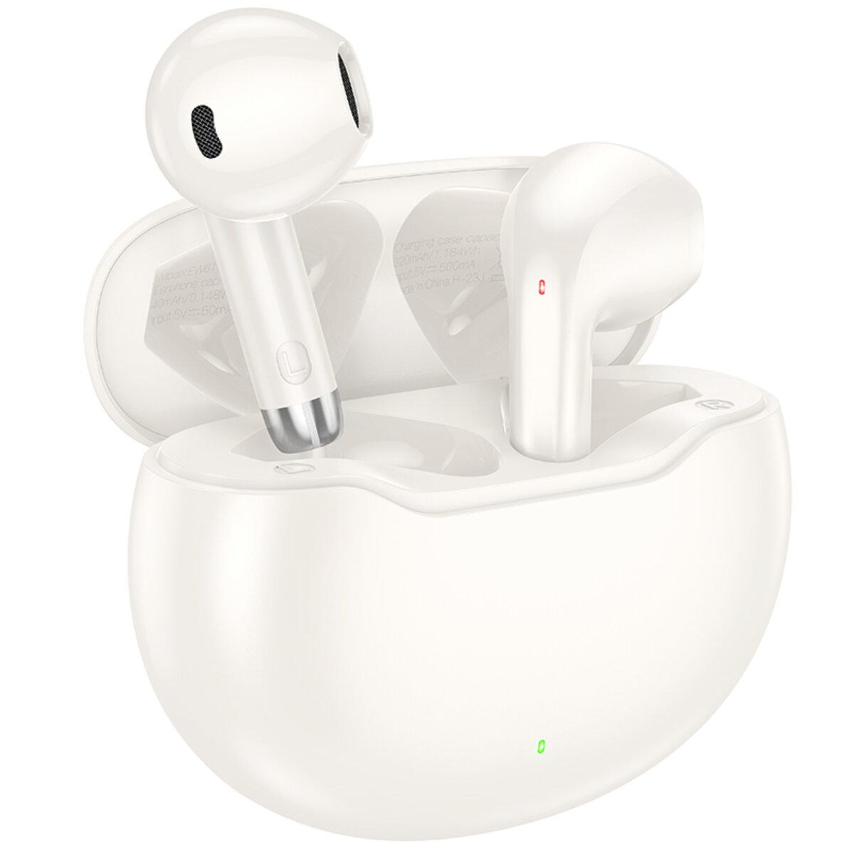 Бездротові навушники HOCO EW61 June true wireless BT headset Milky white