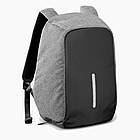 Міський рюкзак антизлодій c USB (45х30х10 см) Bobby, Сірий / Місткий рюкзак для ноутбука, фото 10