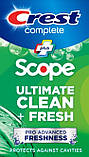 Зубная паста Crest Complete + Scope Ultimate Clean + Fresh 232 гр, фото 5