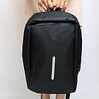 Міський рюкзак антизлодій c USB (45х30х10 см) Bobby, Чорний / Місткий рюкзак для ноутбука, фото 7