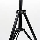 Штатив розкладний для кільцевої LED лампи 0,66-2 м / Штатив стійка тринога для кільцевих ламп та спалаху, фото 5