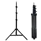 Штатив розкладний для кільцевої LED лампи 0,66-2 м / Штатив стійка тринога для кільцевих ламп та спалаху, фото 8