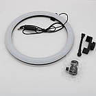 Кільцева лампа RGB 30 см, MJ 300 Soft Ring Light / Світлодіодна лампа / Лампа для блогерів, фото 8